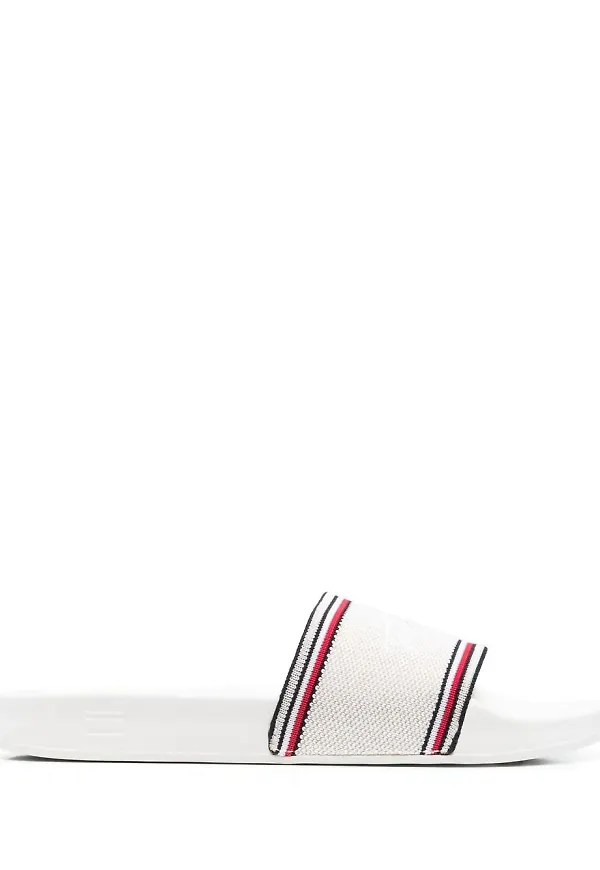Tommy Hilfiger badtofflor med broderad logotyp - Vit