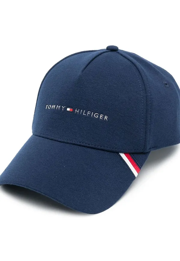 Tommy Hilfiger basebollkeps med logotyp - Blå