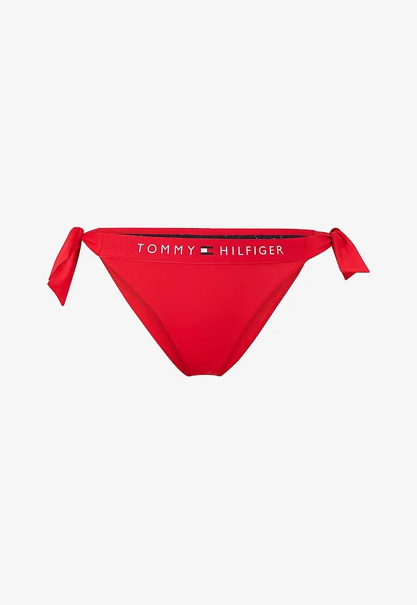 Tommy Hilfiger - Bikinitrosor Side Tie Cheeky Bikini - Röd