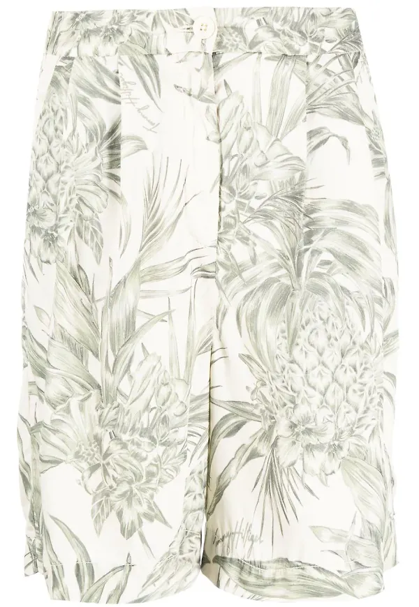 Tommy Hilfiger blommiga bermudashorts - Neutral