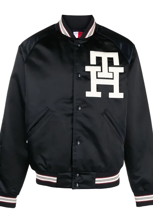 Tommy Hilfiger bomberjacka med monogram - Blå