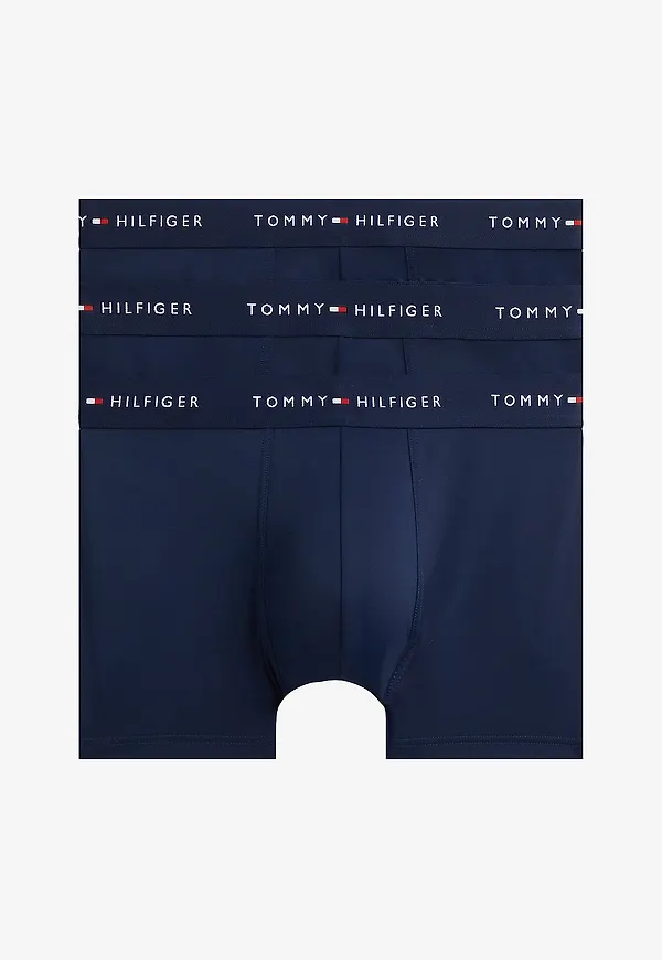 Tommy Hilfiger - Boxerkalsong 3P Trunk 3-pack - Blå