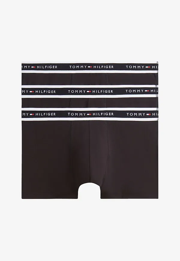 Tommy Hilfiger - Boxerkalsong Trunk 3-pack - Svart