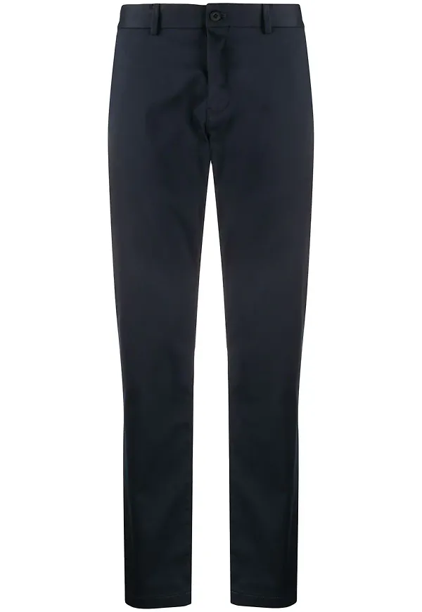 Tommy Hilfiger byxor med raka ben - Blå