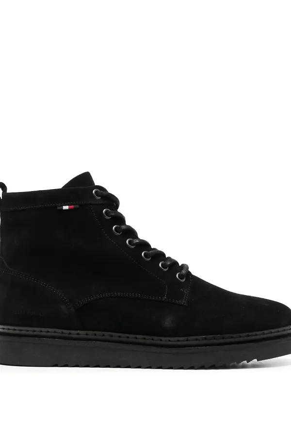 Tommy Hilfiger Cleated mockastövlar - Svart