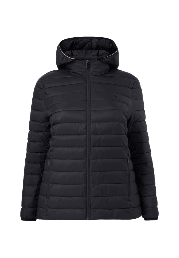 Tommy Hilfiger Curve - Jacka LW Padded GLB Stripe Jacket - Blå - 52