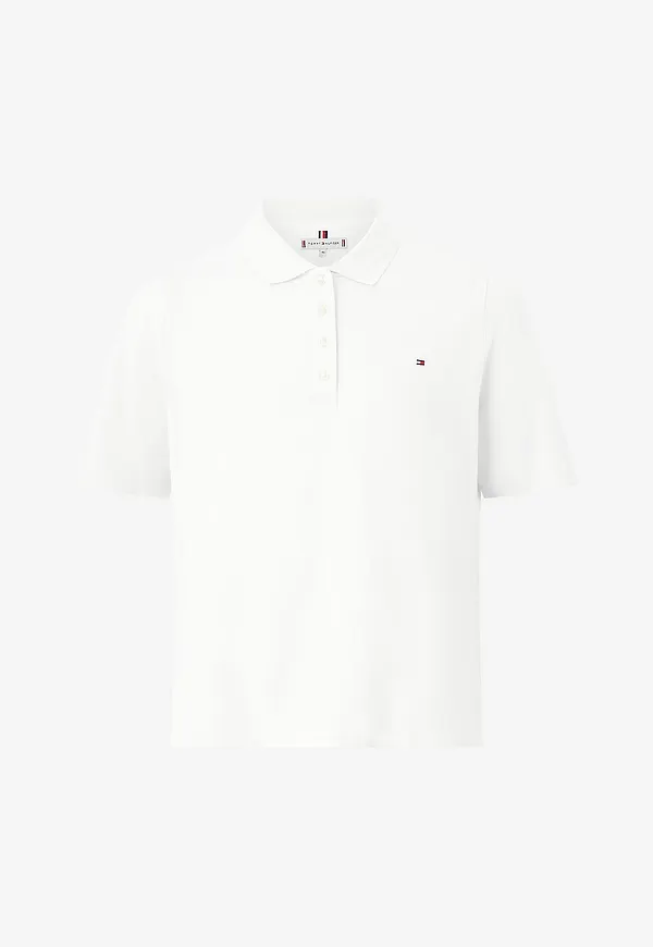 Tommy Hilfiger Curve - Pikétröja Crv 1985 Reg Pique Polo SS - Vit