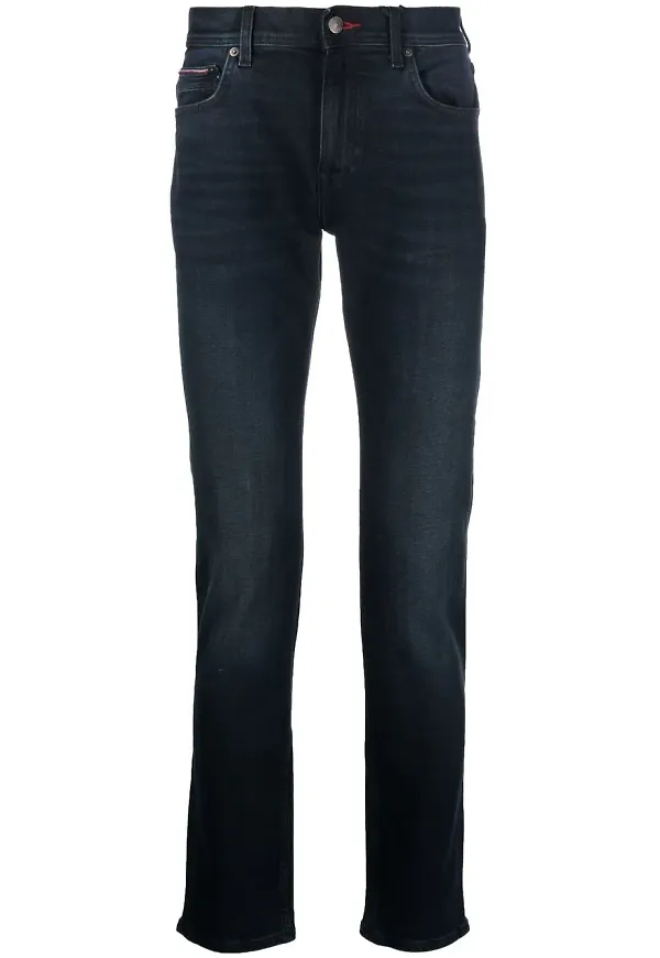 Tommy Hilfiger Denton straight-jeans - Blå