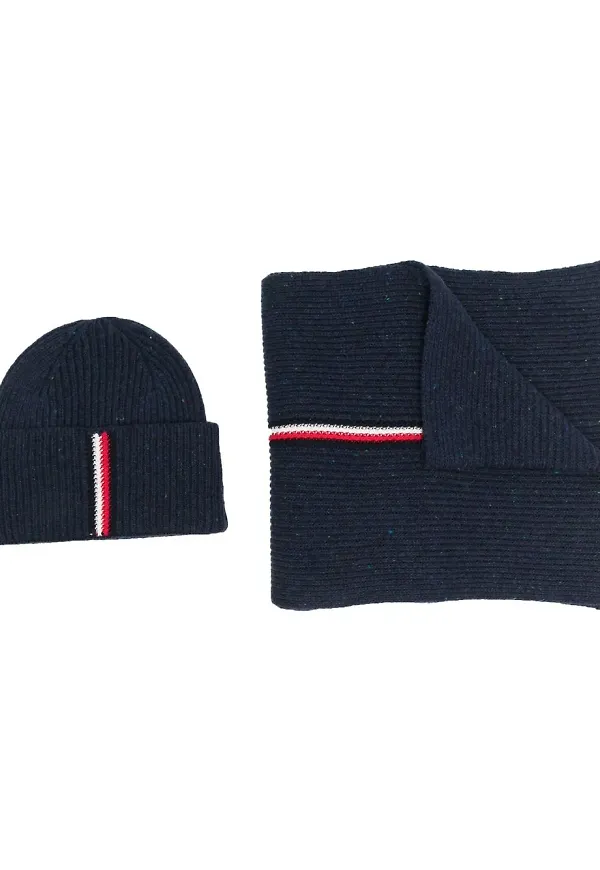 Tommy Hilfiger Downtown mössa och halsduk - Blå