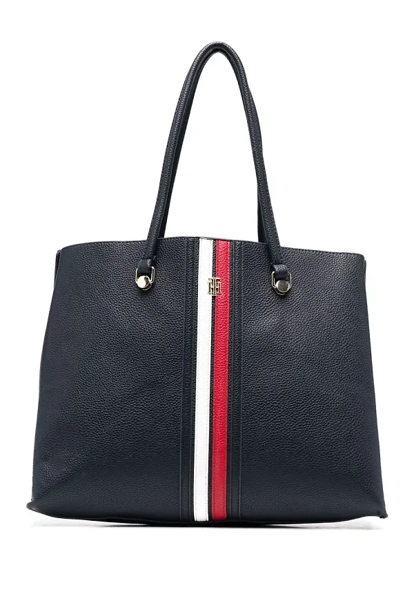 Tommy Hilfiger Element totebag med randdetalj - Blå