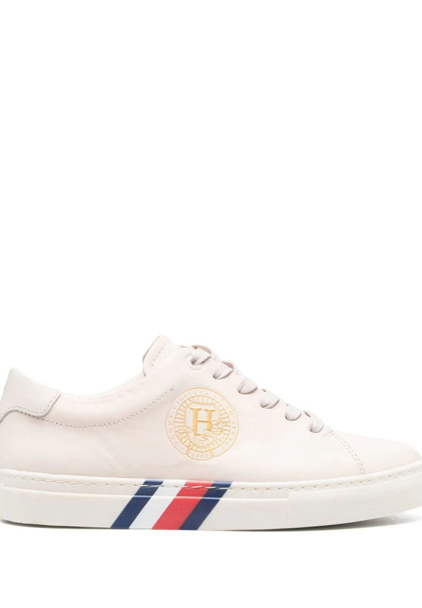 Tommy Hilfiger Elevated Crest låga sneakers - Neutral