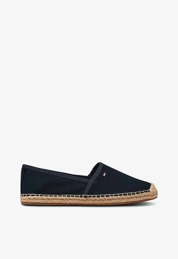 Tommy Hilfiger - Espadrillos Flag Canvas Espadrille - Blå