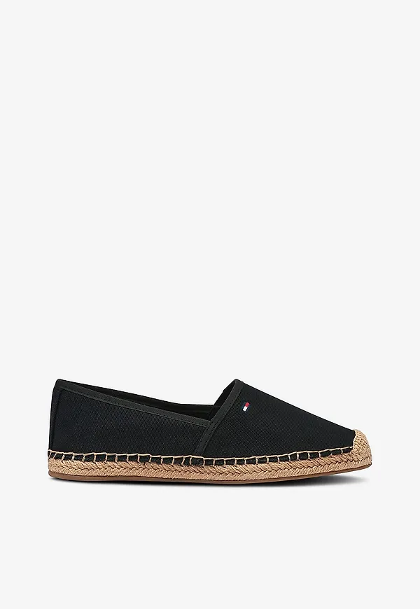 Tommy Hilfiger - Espadrillos Flag Canvas Espadrille - Svart