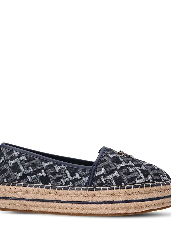 Tommy Hilfiger espadrillos med monogram - Blå