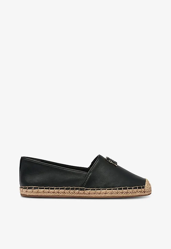 Tommy Hilfiger - Espadrillos TH Logo Leather - Svart