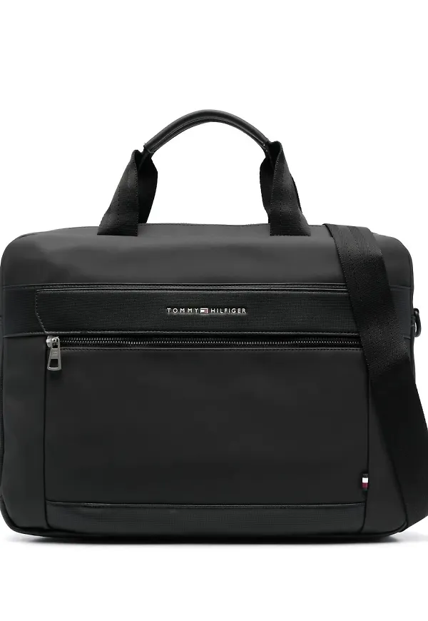 Tommy Hilfiger Essential datorväska - Svart