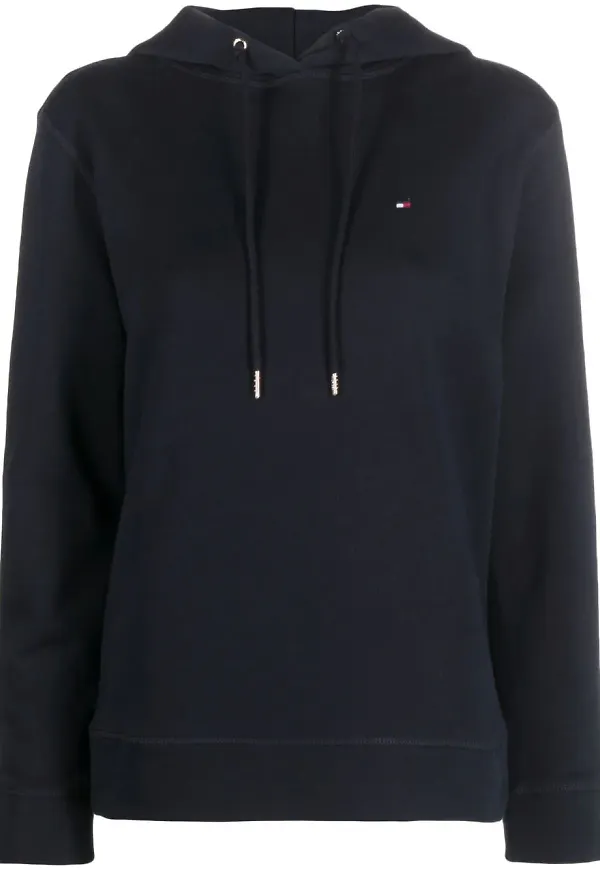 Tommy Hilfiger hoodie med dragsko - Blå