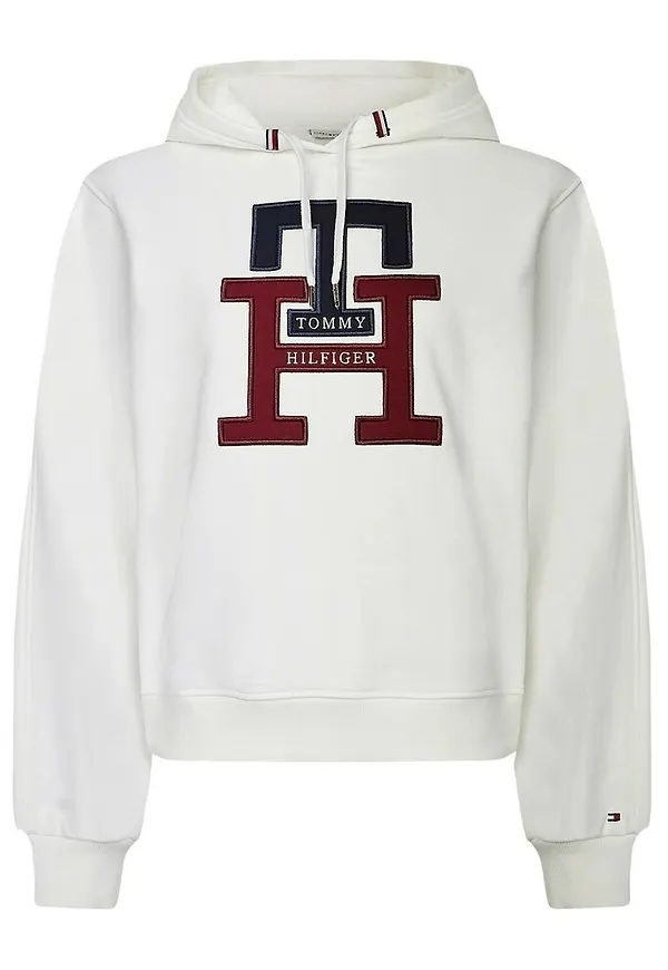 Tommy Hilfiger Hoodies Vit, Dam