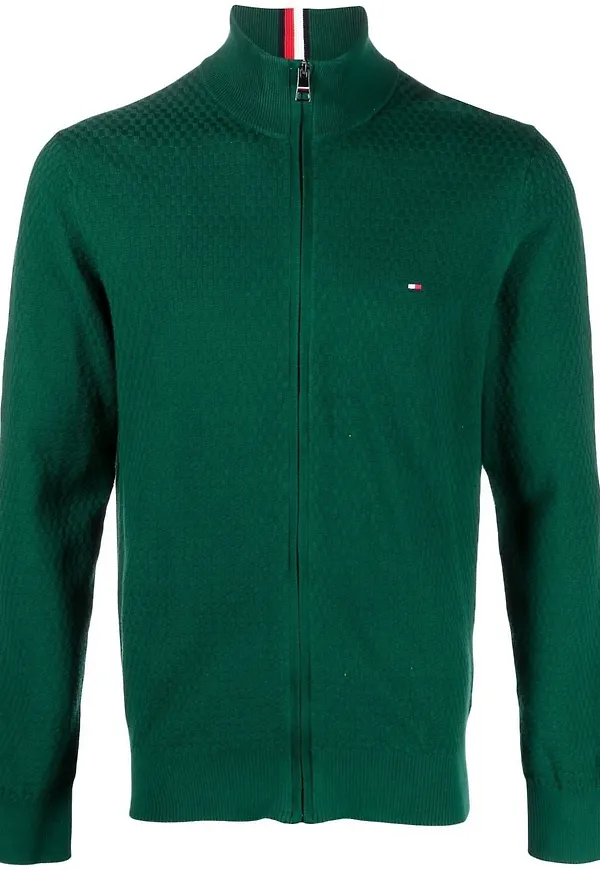 Tommy Hilfiger jacka med dragkedja - Grön