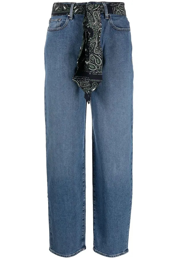 Tommy Hilfiger jeans med bandana-bälte - Blå