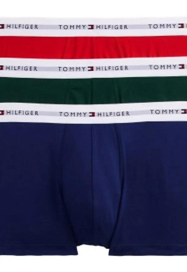 Tommy Hilfiger Kalsonger 3P Signature Essential Cotton Trunk Flerfärgad bomull Large Herr
