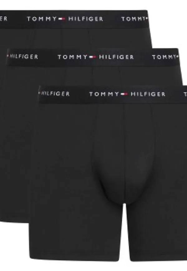 Tommy Hilfiger Kalsonger 3P Signature Microfibre Boxer Brief Helsvart polyester Large Herr
