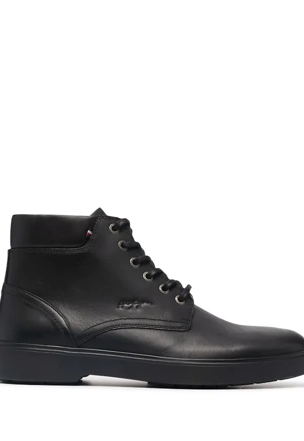 Tommy Hilfiger klassiska ankelboots - Svart