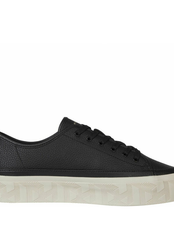 Tommy Hilfiger Leather Sneakers Svart, Dam