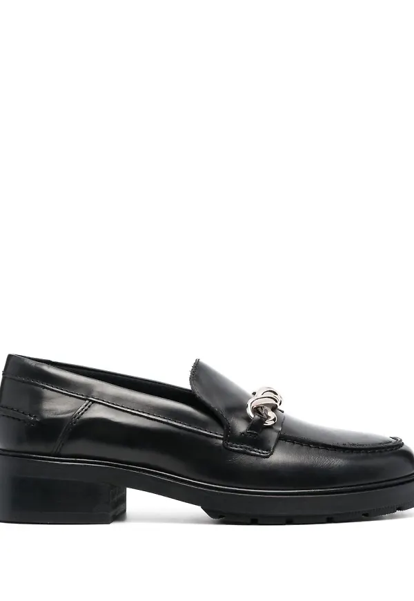 Tommy Hilfiger loafers med kedja - Svart