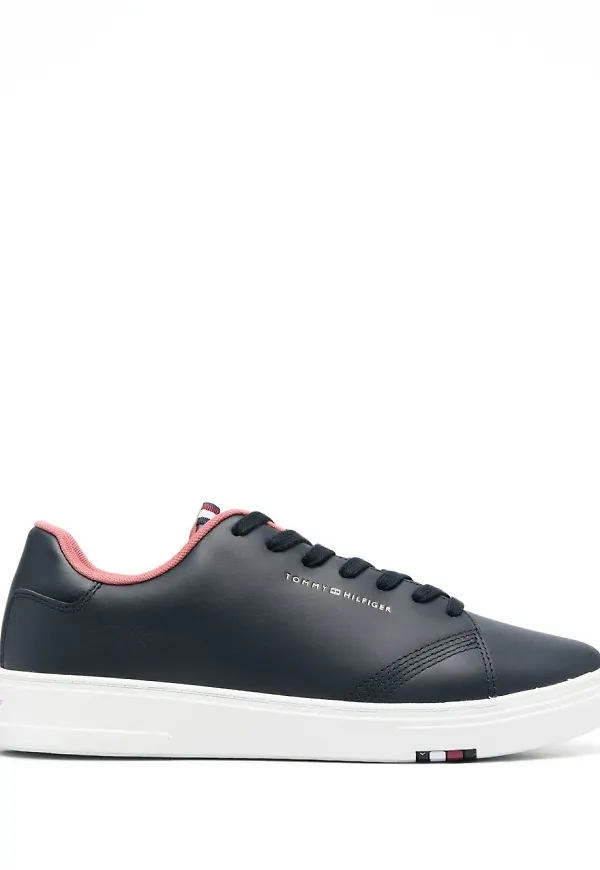 Tommy Hilfiger low-top lace-up sneakers - Blå