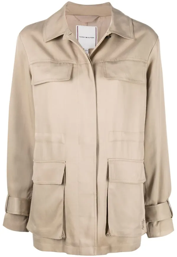 Tommy Hilfiger lyocell cargojacka - Neutral