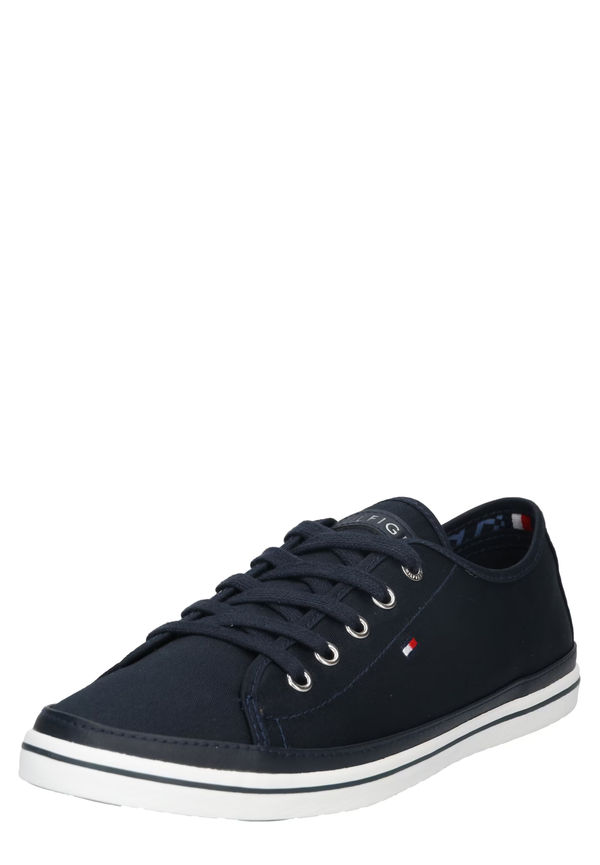 TOMMY HILFIGER Låg sneaker mörkblå / röd / vit