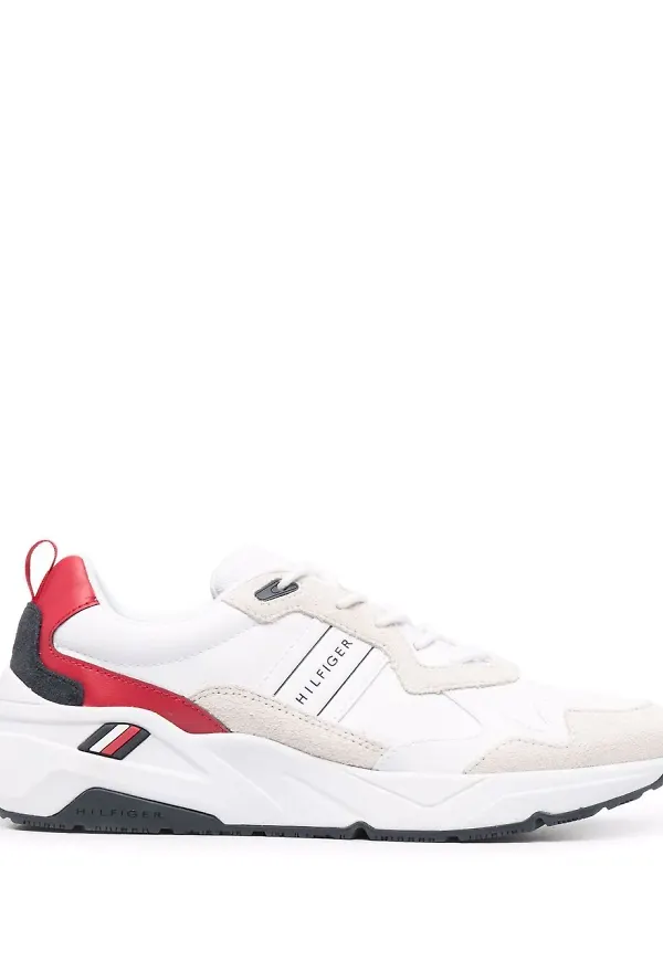 Tommy Hilfiger låga löparsneakers - Vit