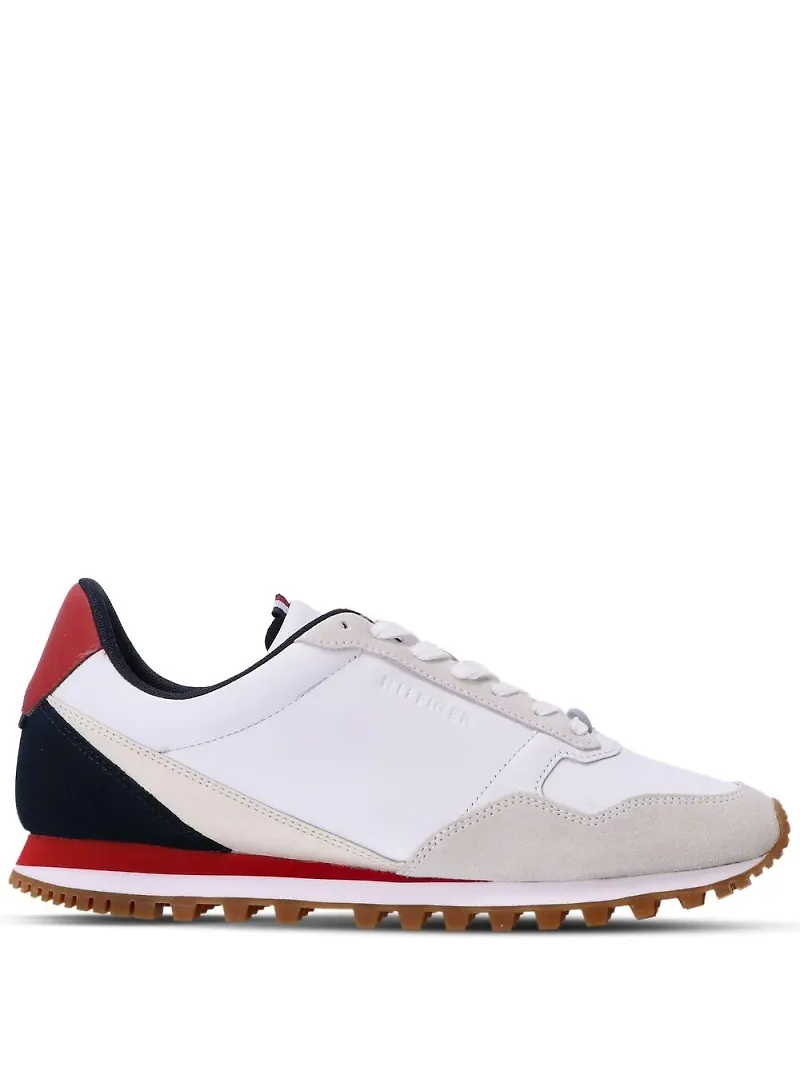 Tommy Hilfiger löparsneakers med panel - Vit