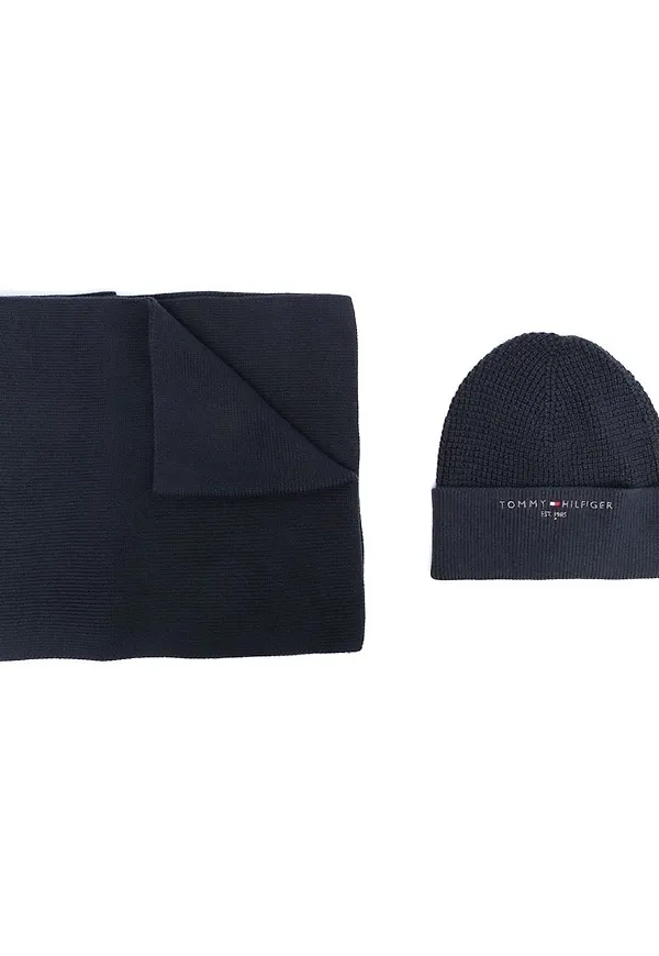 Tommy Hilfiger mössa och halsduk - Blå