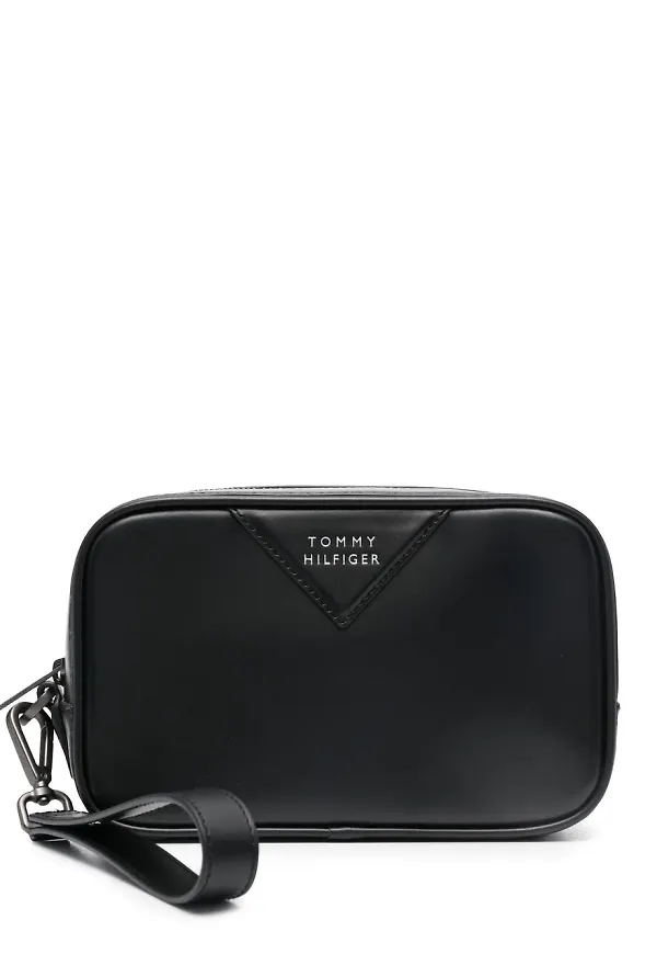 Tommy Hilfiger necessär med präglad logotyp - Svart