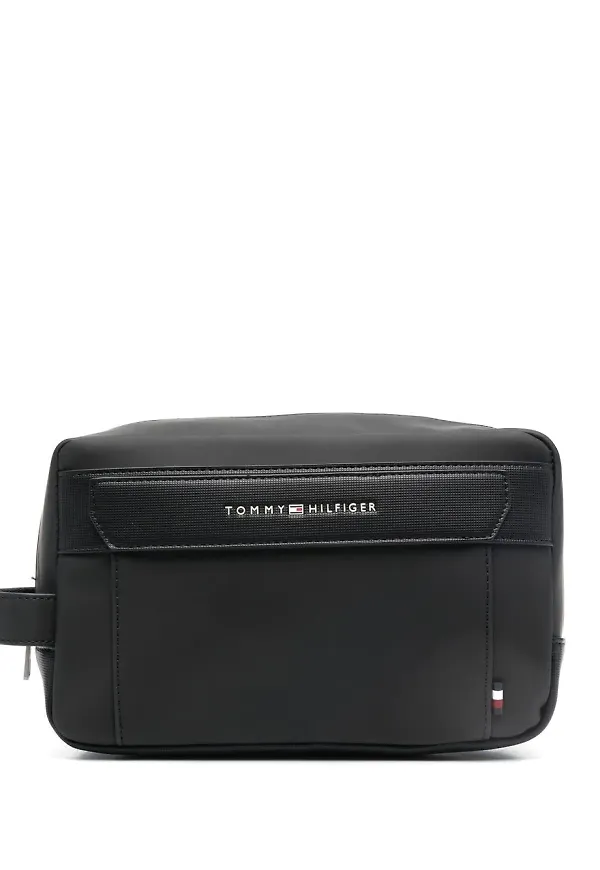 Tommy Hilfiger necessär med präglad logotyp - Svart