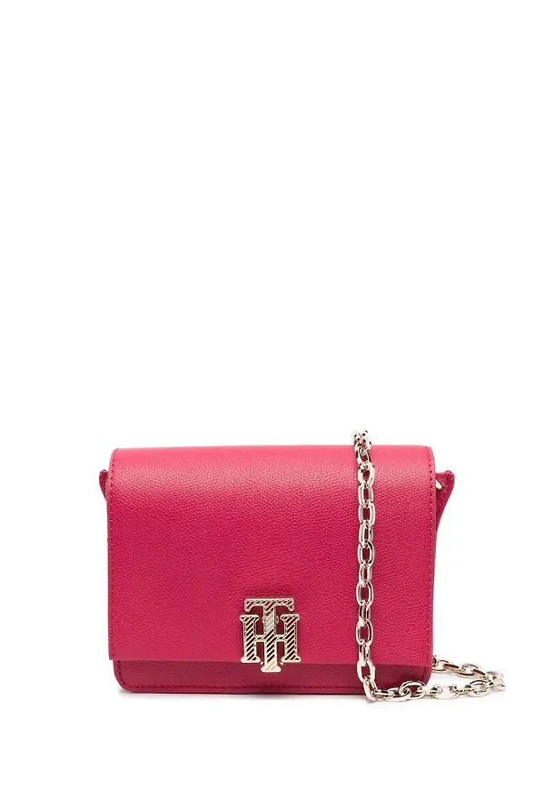 Tommy Hilfiger Outline axelremsväska - Rosa