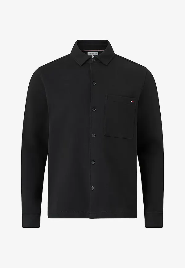 Tommy Hilfiger - Overshirt Essential Terry - Svart