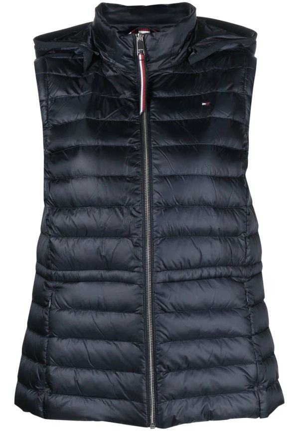 Tommy Hilfiger padded zip-up gilet - Blå