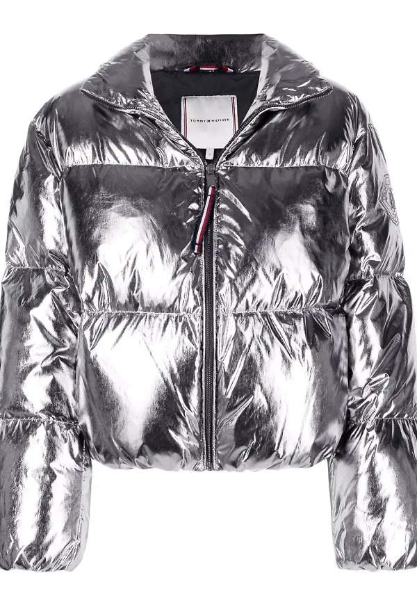 Tommy Hilfiger puffjacka - Silverfärgad
