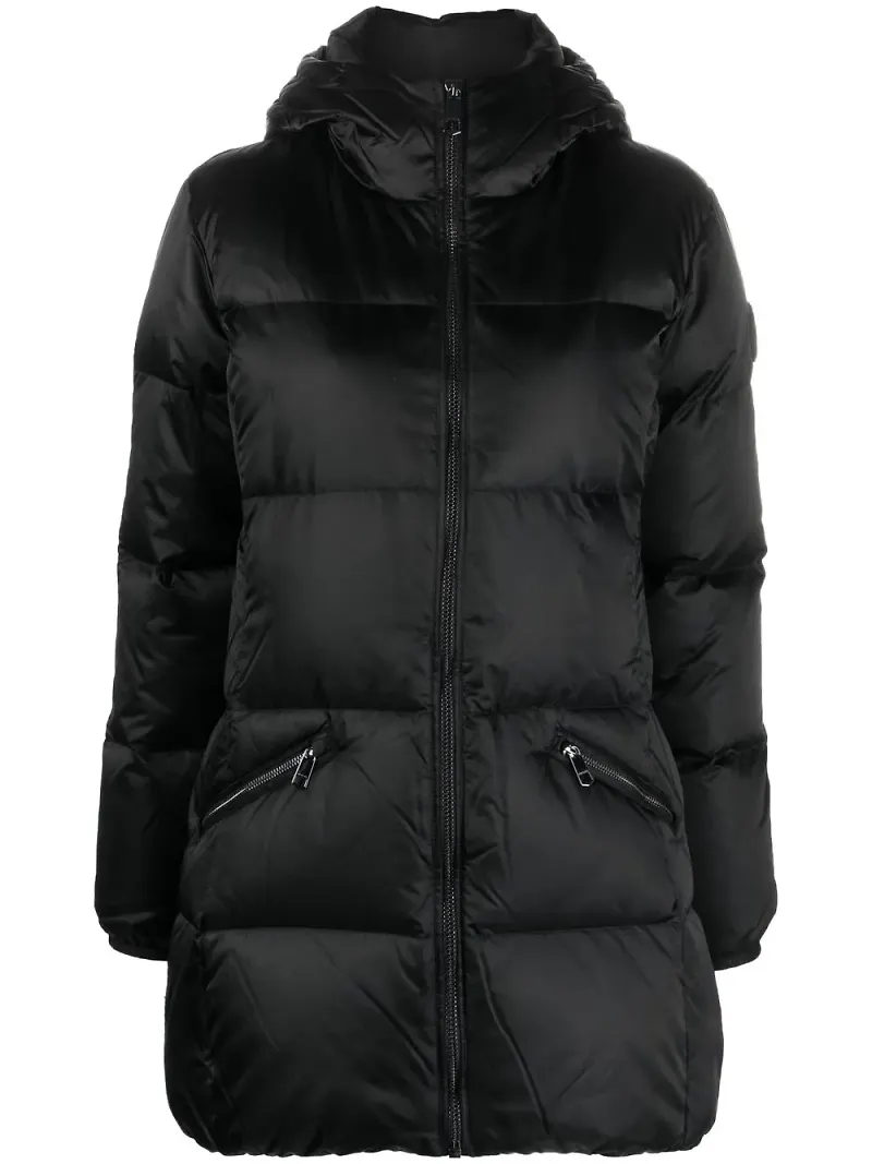 Tommy Hilfiger puffjacka med huva - Svart