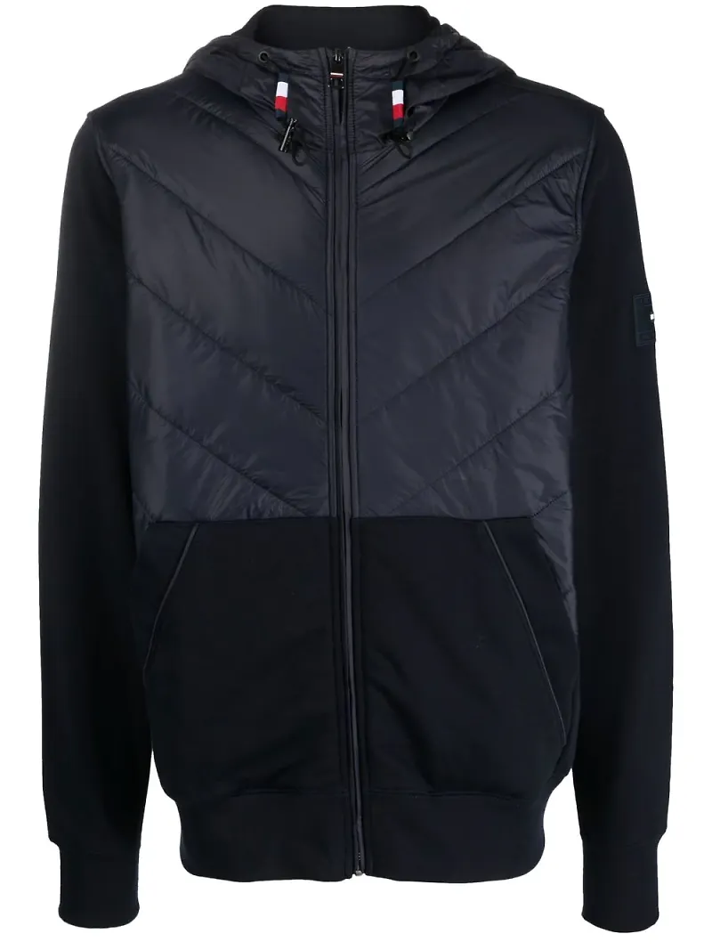 Tommy Hilfiger puffjacka med panel - Blå