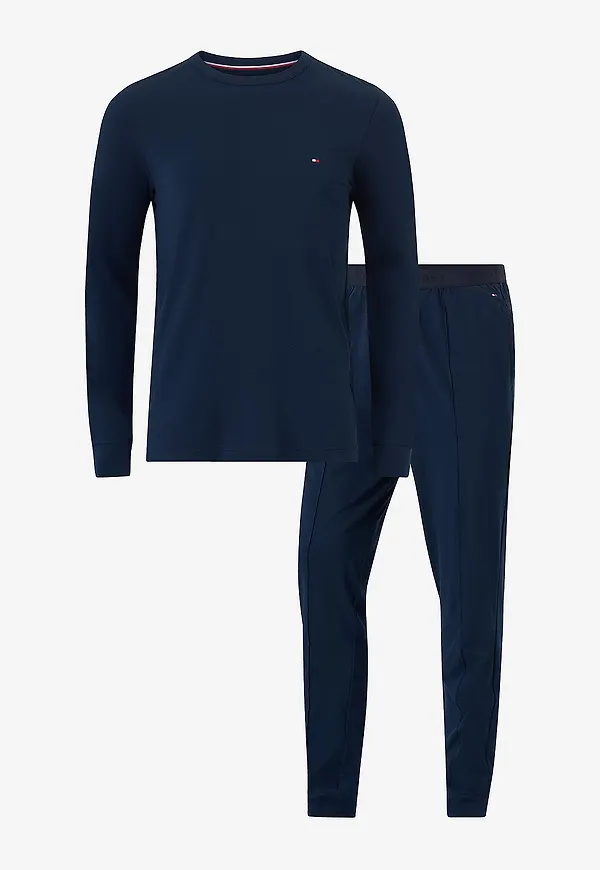 Tommy Hilfiger - Pyjamasset Ls Modal Pj Set - Blå