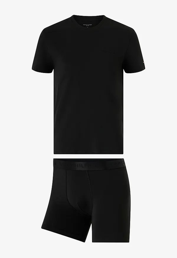 Tommy Hilfiger - Pyjamasset Tee & Boxer Brief - Svart