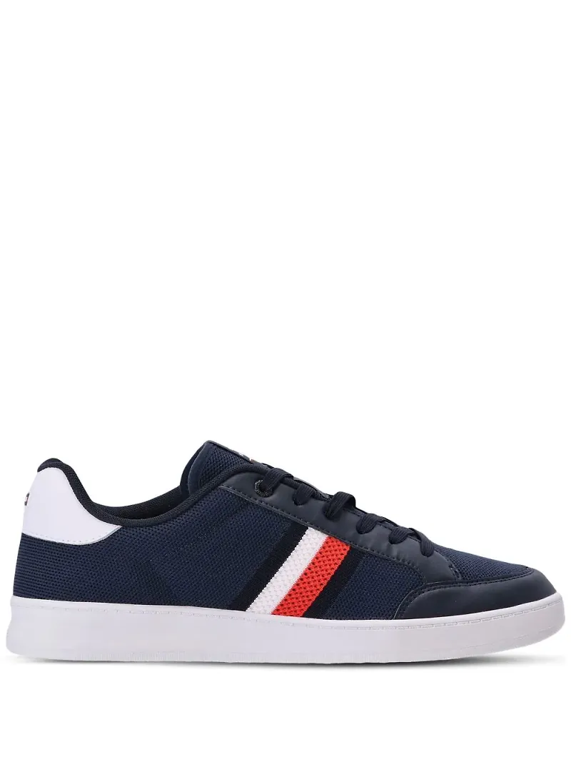 Tommy Hilfiger randiga låga sneakers - Blå
