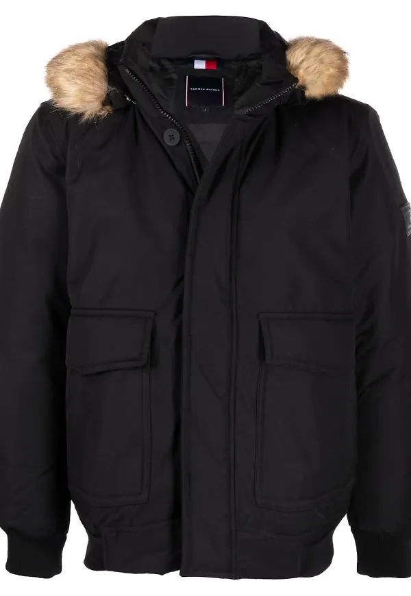 Tommy Hilfiger Rockie bomberjacka - Svart