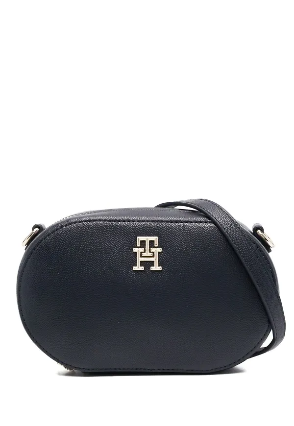 Tommy Hilfiger rundad satchel - Blå