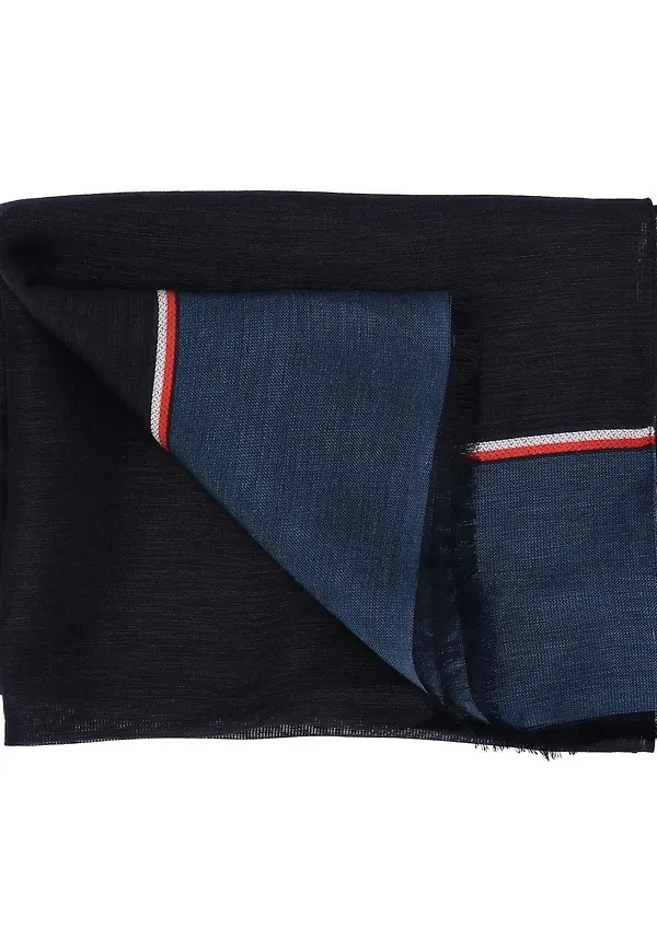 Tommy Hilfiger sjal med banddetalj - Blå