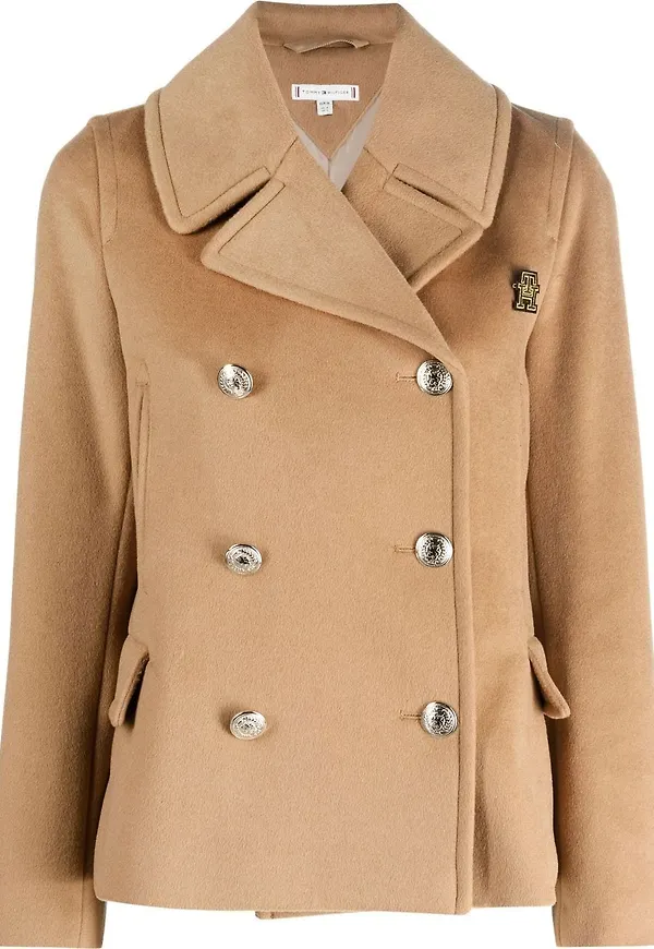 Tommy Hilfiger skepparkavaj med monogram - Neutral